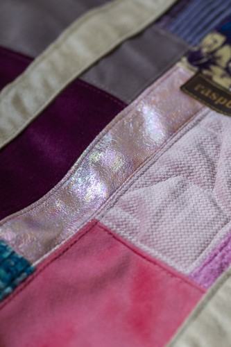 Shopperka no waste handmade patchwork – unikatowa torba z resztek tkanin