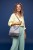 Torebka Boho Bag z szarego weluru – unikatowa torebka handmade na ramię 35 × 35 cm