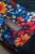Czarno-kwiatowa kosmetyczka podróżna patchwork – unikat | Raspberi