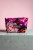 Etui na klucze z weluru w peonie – kwiatowe etui handmade