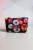 Etui na klucze z czarnego weluru w kolorowe kwiaty – handmade