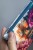 Etui na klucze z weluru w peonie – kwiatowe etui handmade