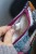 Etui na klucze z weluru w malowane kwiaty – oryginalne etui handmade