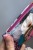 Etui na klucze z weluru w malowane kwiaty – oryginalne etui handmade