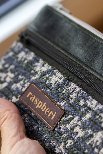 Ciemnozielony wodoodporny portfel handmade – na karty i pieniądze