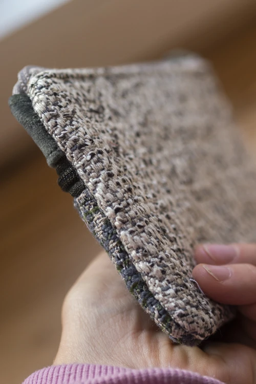 Ciemnozielony wodoodporny portfel handmade – na karty i pieniądze