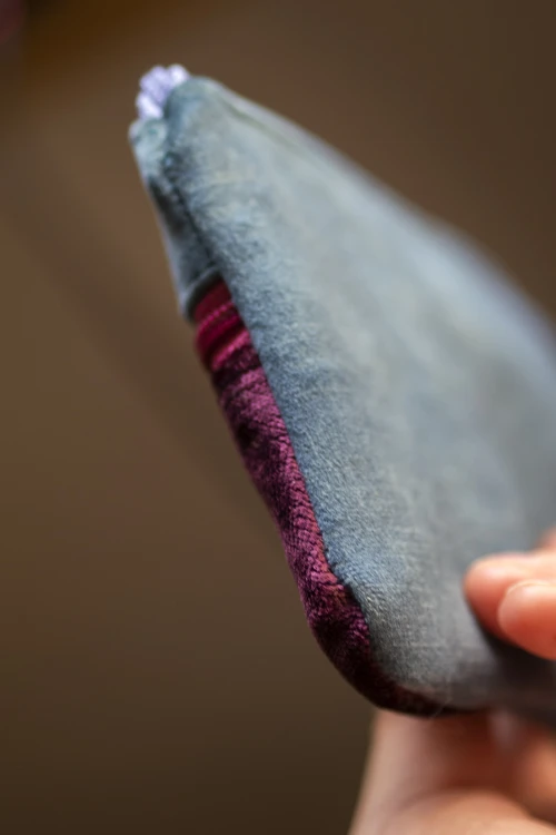Portfel damski handmade – szałwiowy, turkus i bordo | wodoodporny