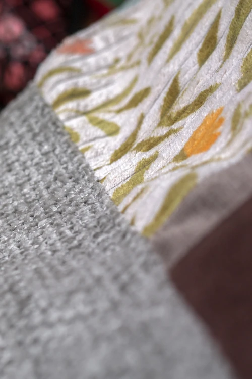 Plecak kurierski patchwork z kwiatowym sztruksem – unikat handmade Raspberi