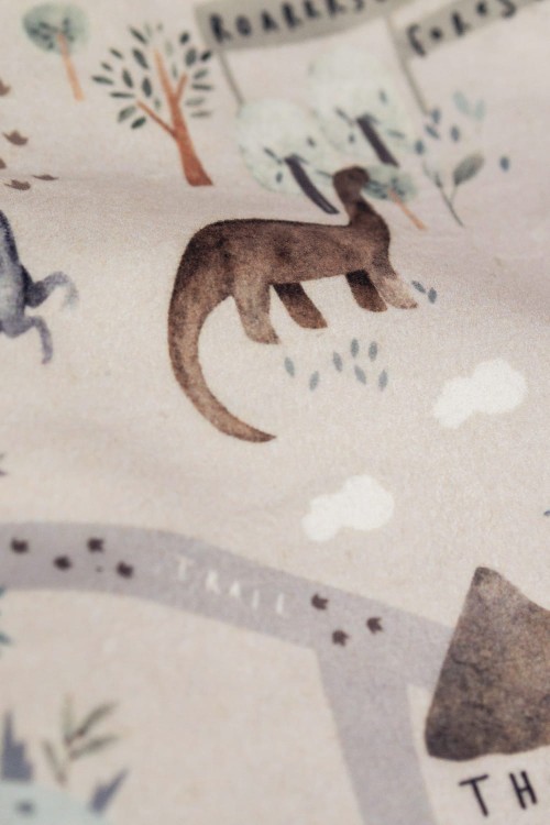 Mini workoplecak z weluru w dinozaury