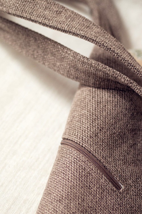 Shopperka z żakardu w kwiaty