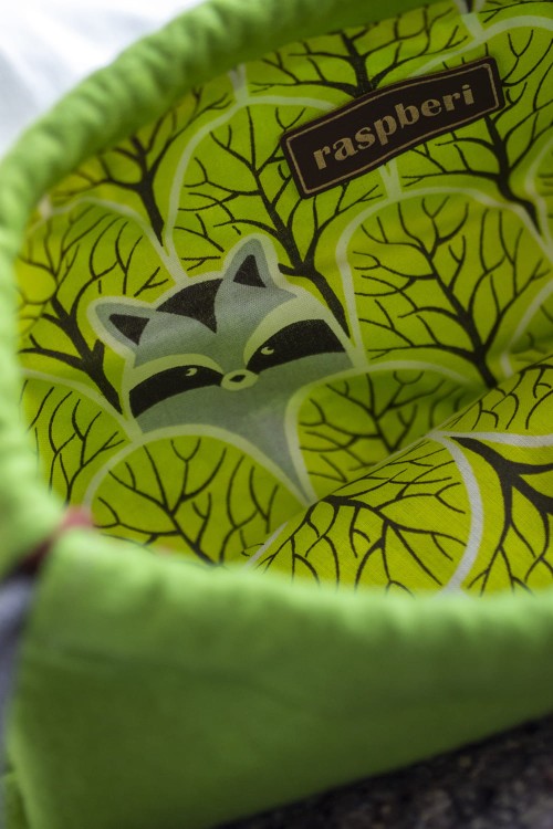 Zielony filcowy workoplecak