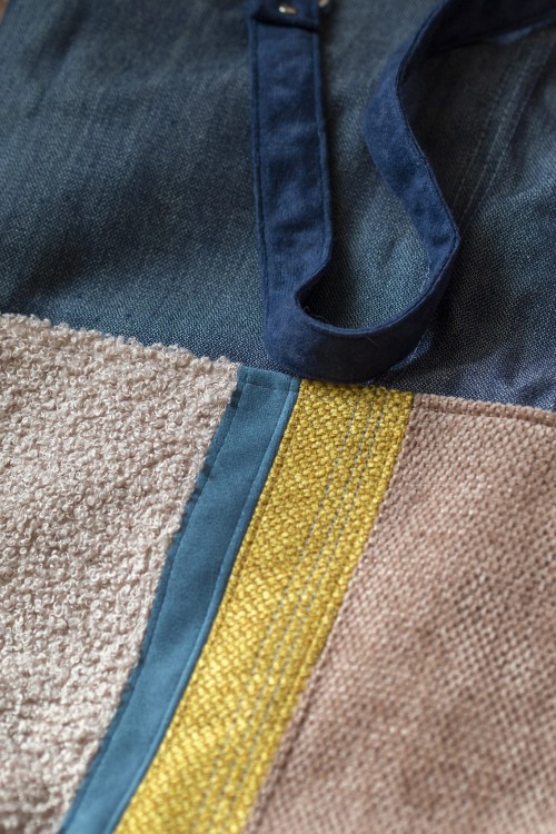 Patchworkowa jeansowa torebka damska