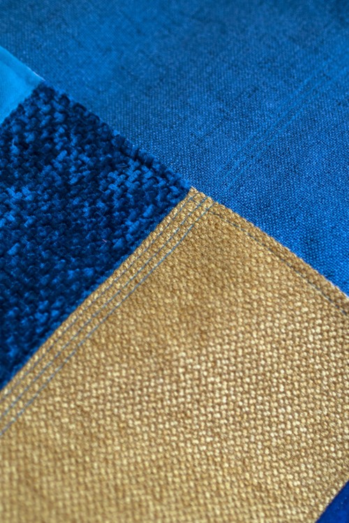 Kolorowa patchworkowa torba na ramię z kieszeniami